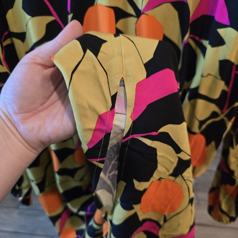 COREYLYNNCALTER Anthropologie V Neck Long Sleeve Midi Dress - Picture 9 of 10